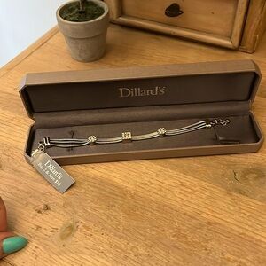 Dillards Bracelet NWT Crystals Mixed Metals